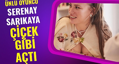 Çiçek desenli kombiniyle büyüleyen Serenay Sarıkaya'ya beğeni yağdı