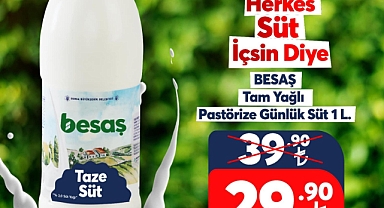 ‘Herkes süt içsin’ diye BESAŞ’tan indirim
