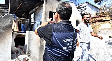 Yangın bölgesinde kapılar tek tek çalındı