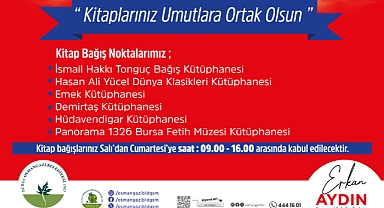 Osmangazi Belediyesi Kitap Bağışı Kampanyası Başlattı