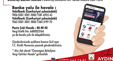 Osmangazi Belediyesi’nden Vergi Ödeme Kolaylığı