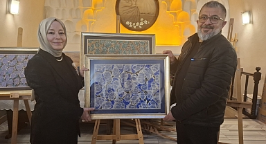 Ebru Sanatı Sergisi Büyük İlgi Gördü