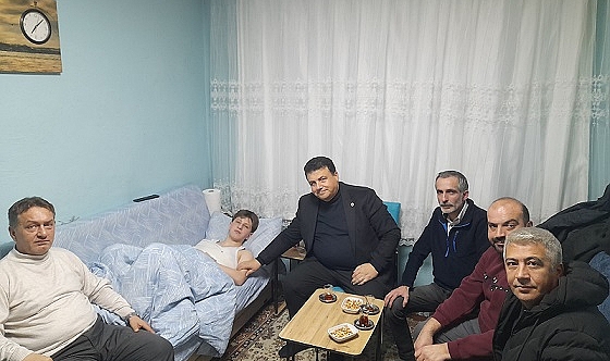 Stajda iş kazası geçirdi! Milletvekili ziyaret etti!