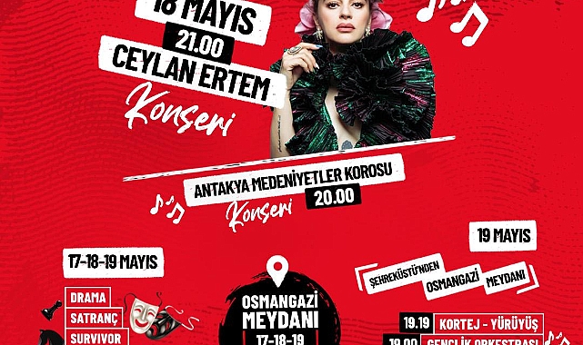 19 Mayıs Osmangazi'de büyük coşkuyla kutlanacak