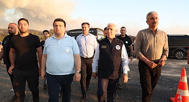 Başkan Bozbey, “Yangının 6 farklı bölgede bir anda başlamış olması düşündürücü”