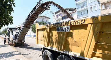 Osmangazi'de asfalt çalışmalarına hız verildi