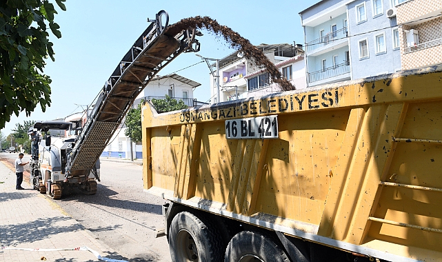Osmangazi'de asfalt çalışmalarına hız verildi
