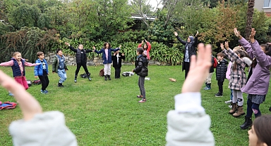 Minik kaşifler Leylek Göl Evi'nde