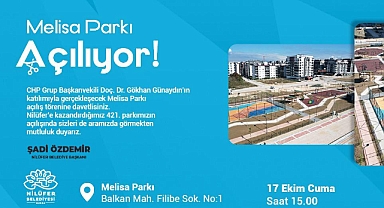 MELİSA PARKI AÇILIŞ DAVETİ