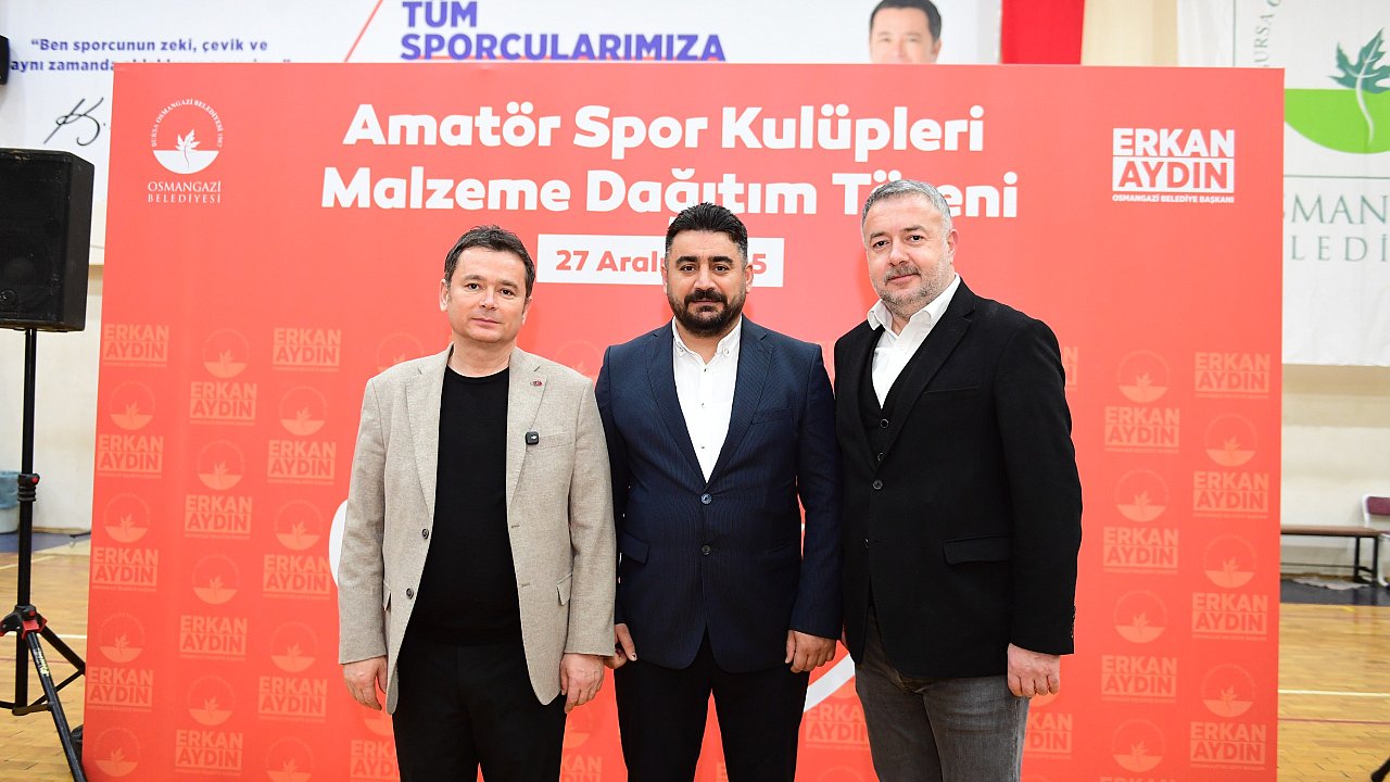 Osmangazi Belediyesi’nden Amatör Spor Kulüplerine Malzeme Desteği
