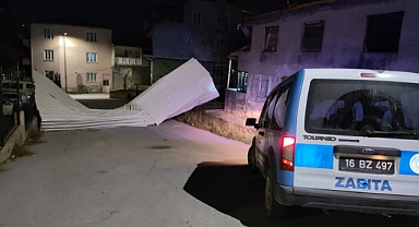 BURSA BÜYÜKŞEHİR, ŞİDDETLİ RÜZGÂRA KARŞI TEYAKKUZDA