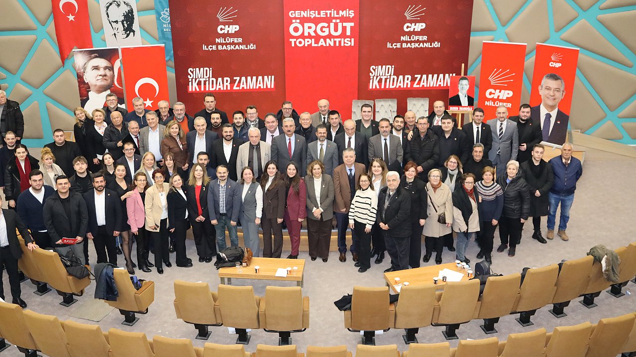 CHP Nilüfer’de Genişletilmiş Örgüt Toplantısı: Demokrasi, Dayanışma ve Mücadele Vurgusu