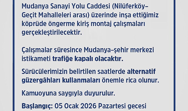 Geçit Köprüsü'nde trafik düzenlemesi