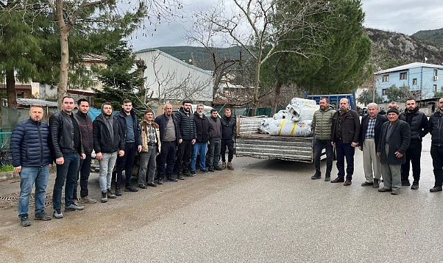 Lodostan zarar gören seralara Büyükşehir desteği