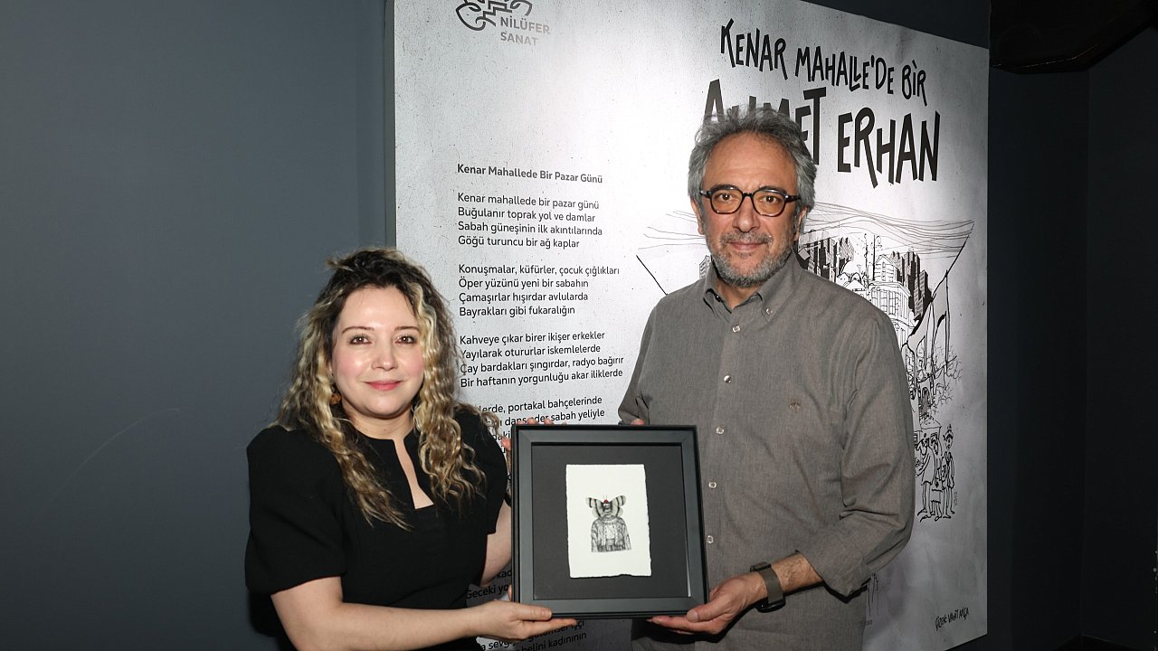 Şair Ahmet Erhan, doğum gününde Nilüfer’de özel bir sergiyle anıldı