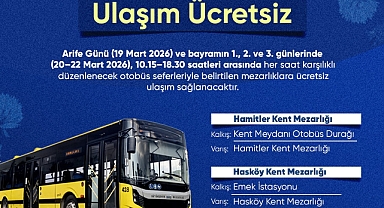 BURSA’DA BAYRAM BOYUNCA ULAŞIM ÜCRETSİZ