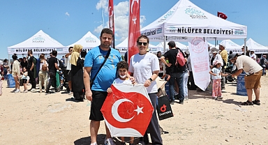 Nilüfer’de gökyüzü uçurtmalarla renklendi